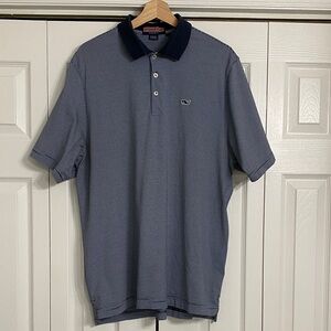 Vineyard Vines Blue Striped Polo Shirt